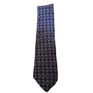 100% Silk Elephant Tie Nature Conservancy 56” X 4" Novelty Animal